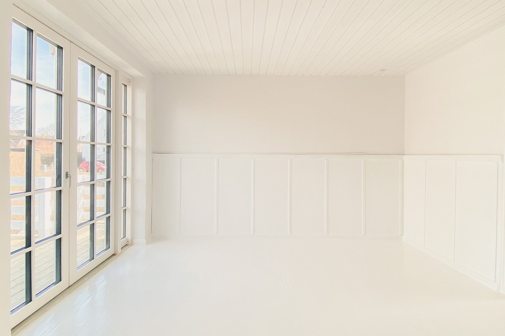 Beautiful Danish home exterior showcasing premium windows and doors