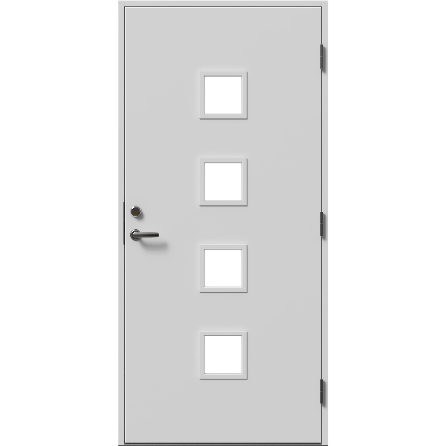 Fasaddörr - 5 kvadrater lodret