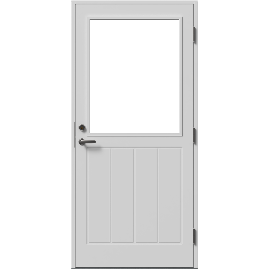 Fasaddörr - stor kvadrat med panel