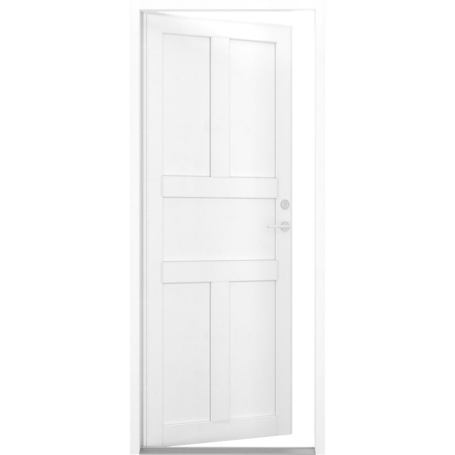 Fasaddörr - 5 fyllninger - åben